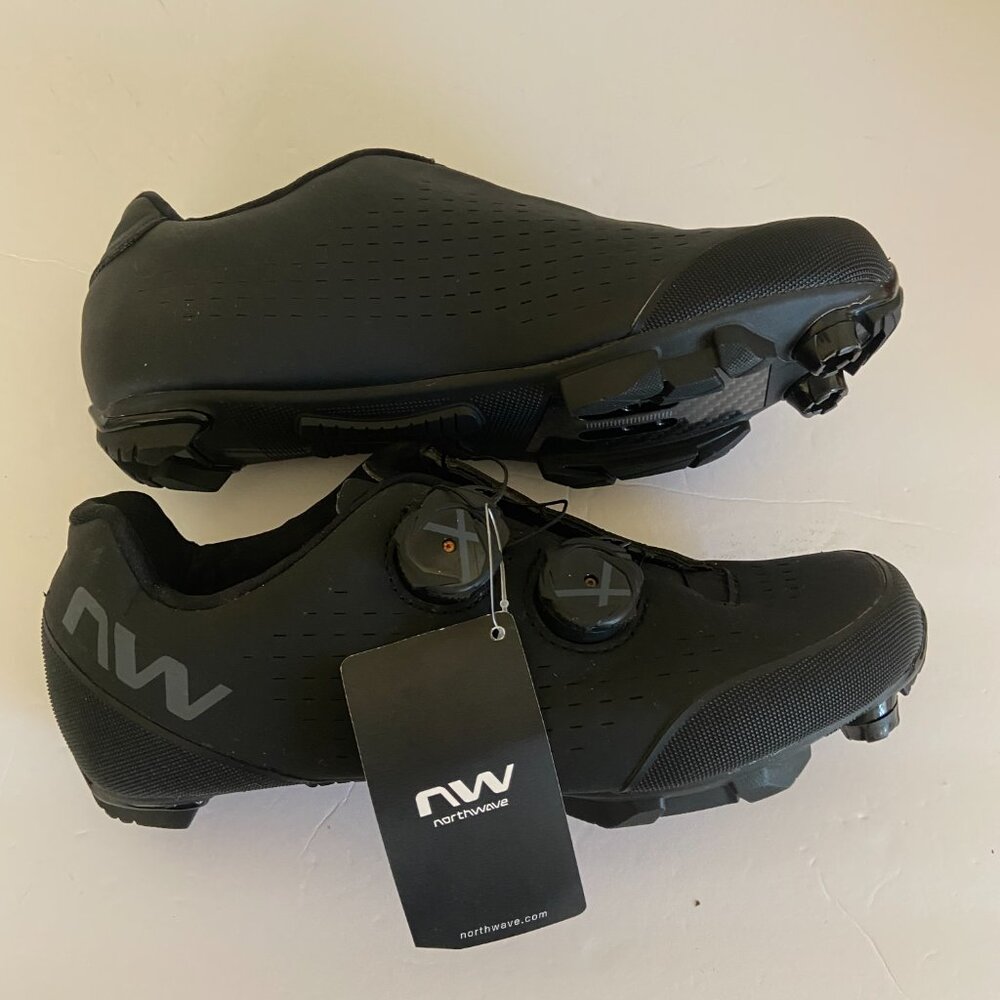 Northwave Rebel 3 Carbon Mountain Bike Shoes EU 39 US Men 7 BLACK XC SPD NWT